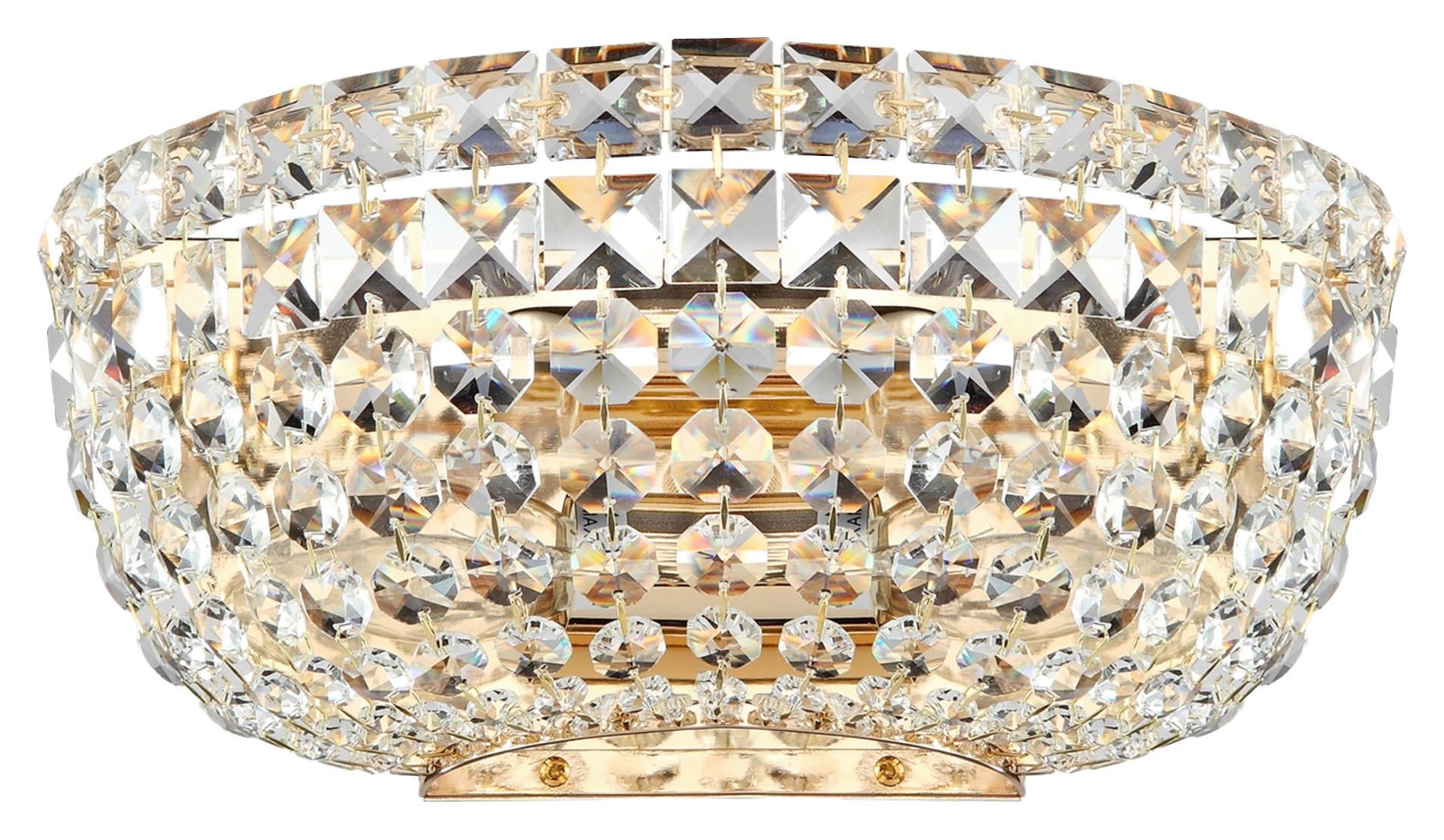 Wandleuchte Basfor - Goldfarben, Basics, Glas/Metall (25,5/12,5/15cm) - MAYTONI