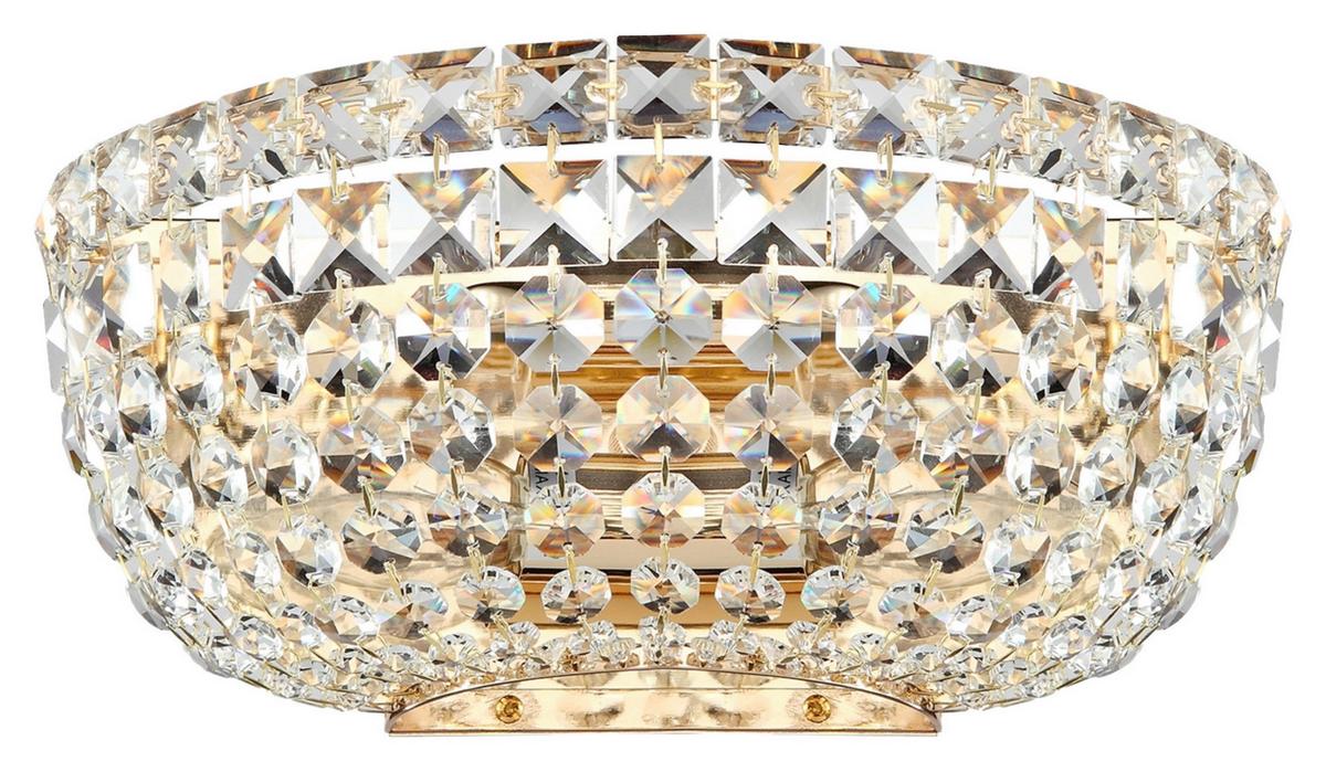 Wandleuchte Basfor - Goldfarben, Basics, Glas/Metall (25,5/12,5/15cm) - MAYTONI
