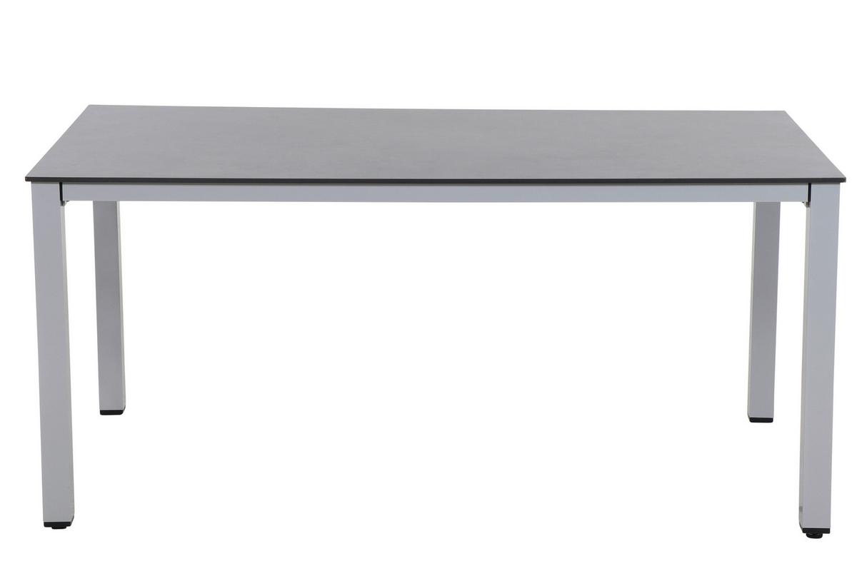 Gartentisch Metall/Kunststoff /Holzwerkstoff L 160 cm - Anthrazit/Silberfarben, KONVENTIONELL, Holzwerkstoff/Kunststoff (160/90/72cm) - Siena Garden