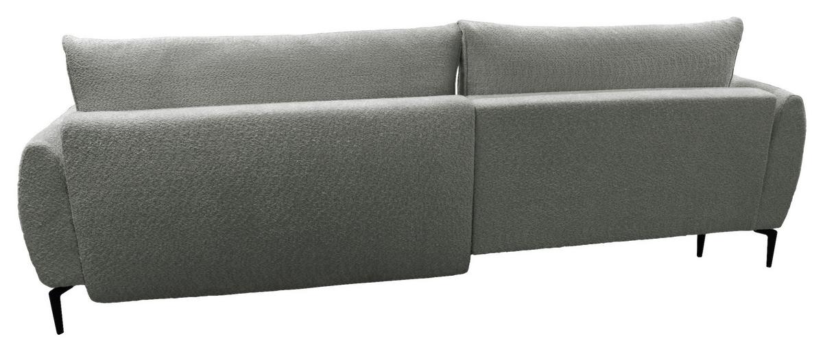 Ecksofa Abriamo Grau 204x273 cm - Creme/Schwarz, Design, Textil (204/273cm) - MID.YOU