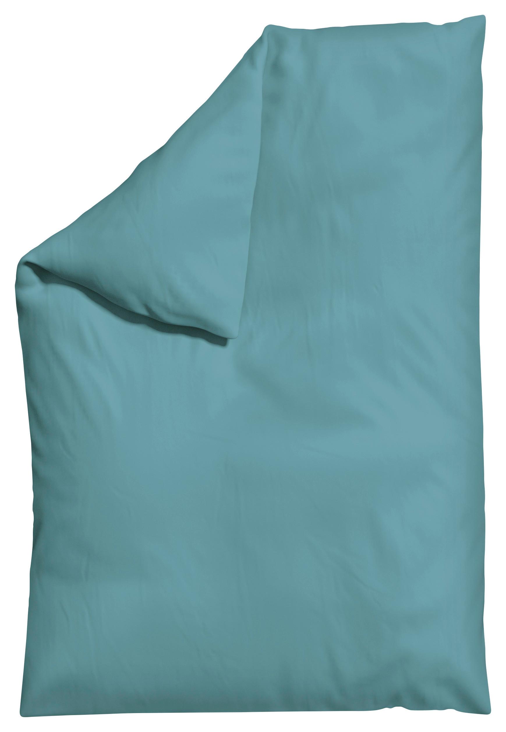 Bettdeckenbezug Knitted Jersey 135-140x200cm Pastellblau - Pastellblau, Basics, Textil (135-140/200cm) - Schlafgut