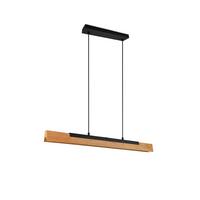Led-hängeleuchte 341610132 Kerala - Schwarz/Braun, Design, Holz/Metall (90/8,5/150cm) - Trio Leuchten