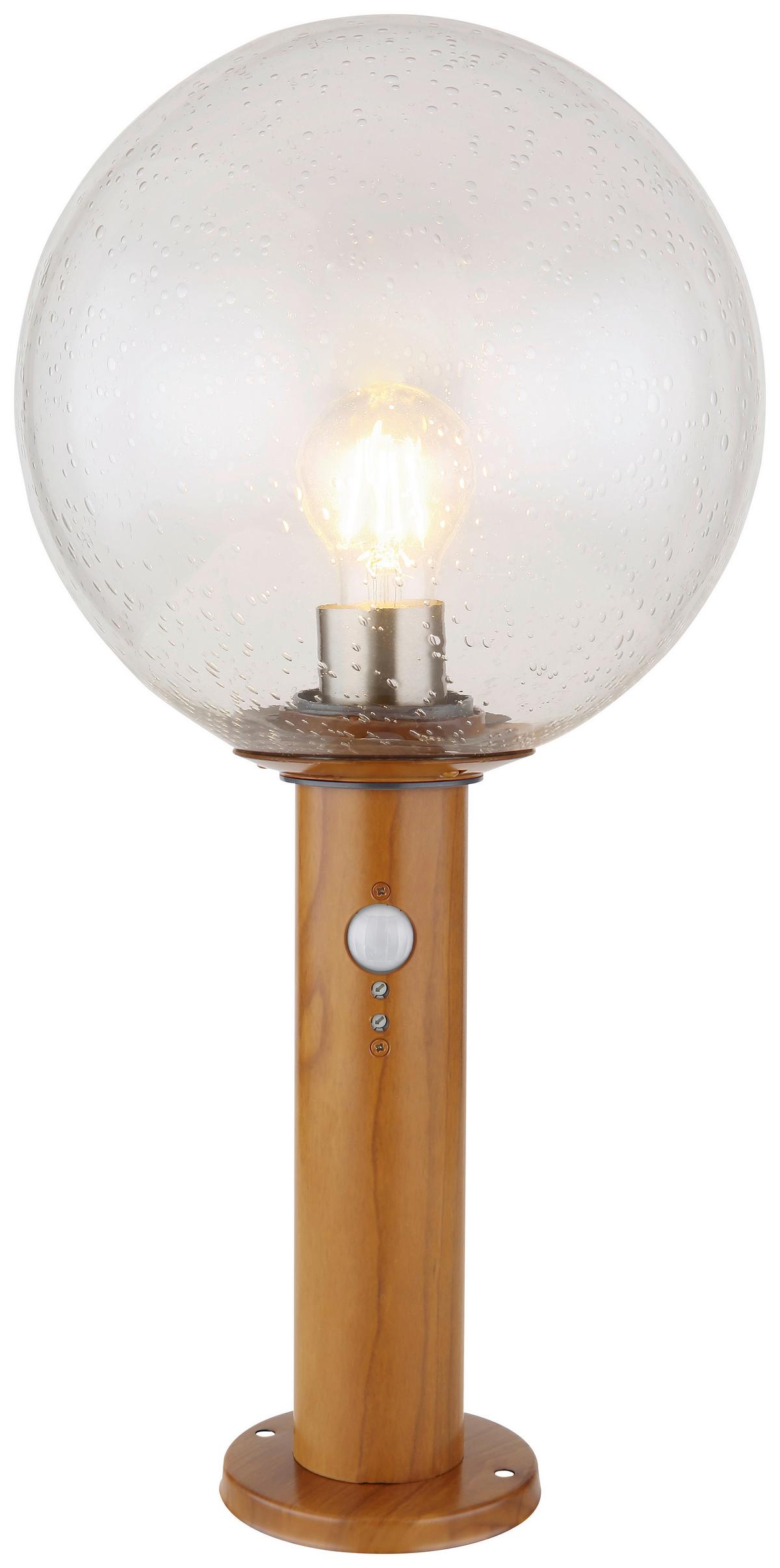 Außenleuchte Ossy 15 Watt Glas - Klar/Naturfarben, Basics, Glas/Metall (25/50cm) - Globo