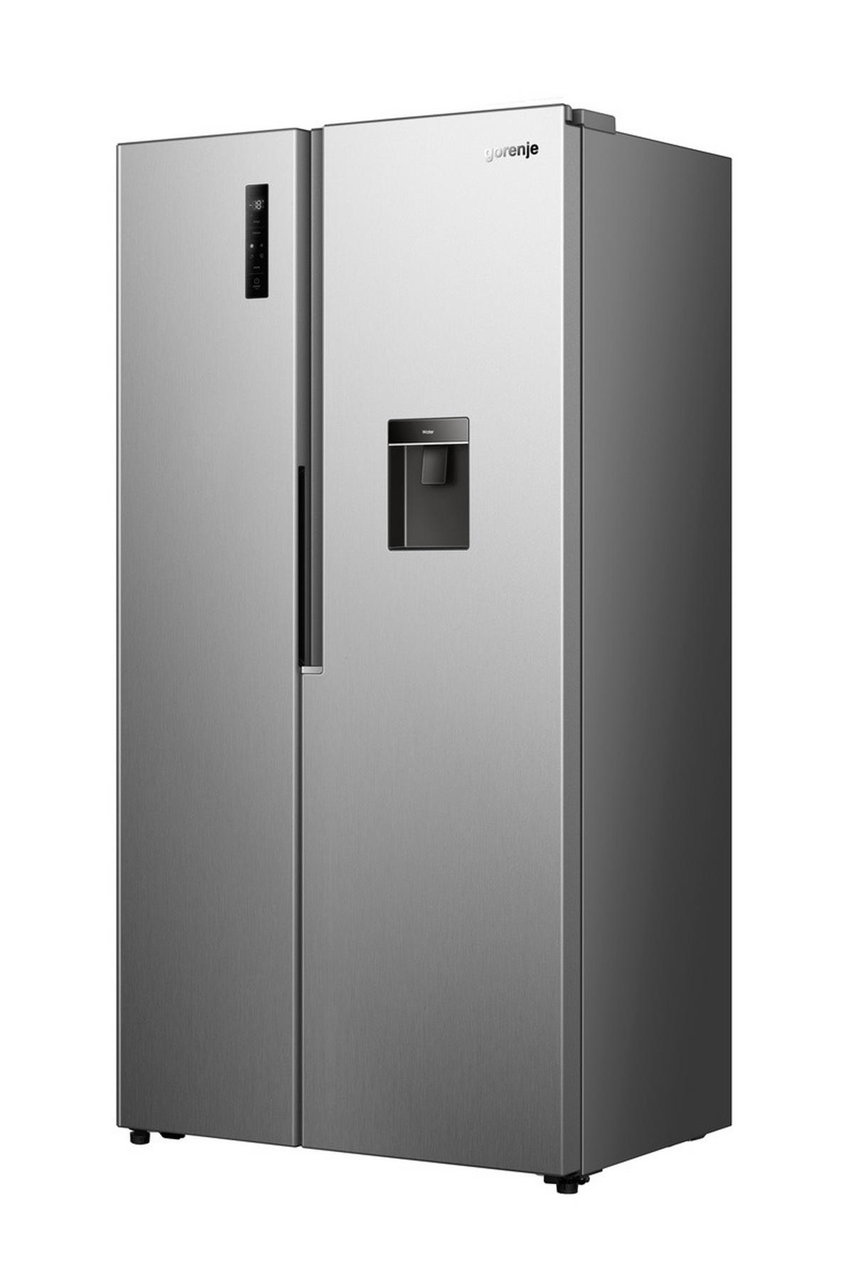SIDE-BY-SIDE NRS917E41XWD - Edelstahlfarben, Metall (97,5/188/67,9cm) - Gorenje