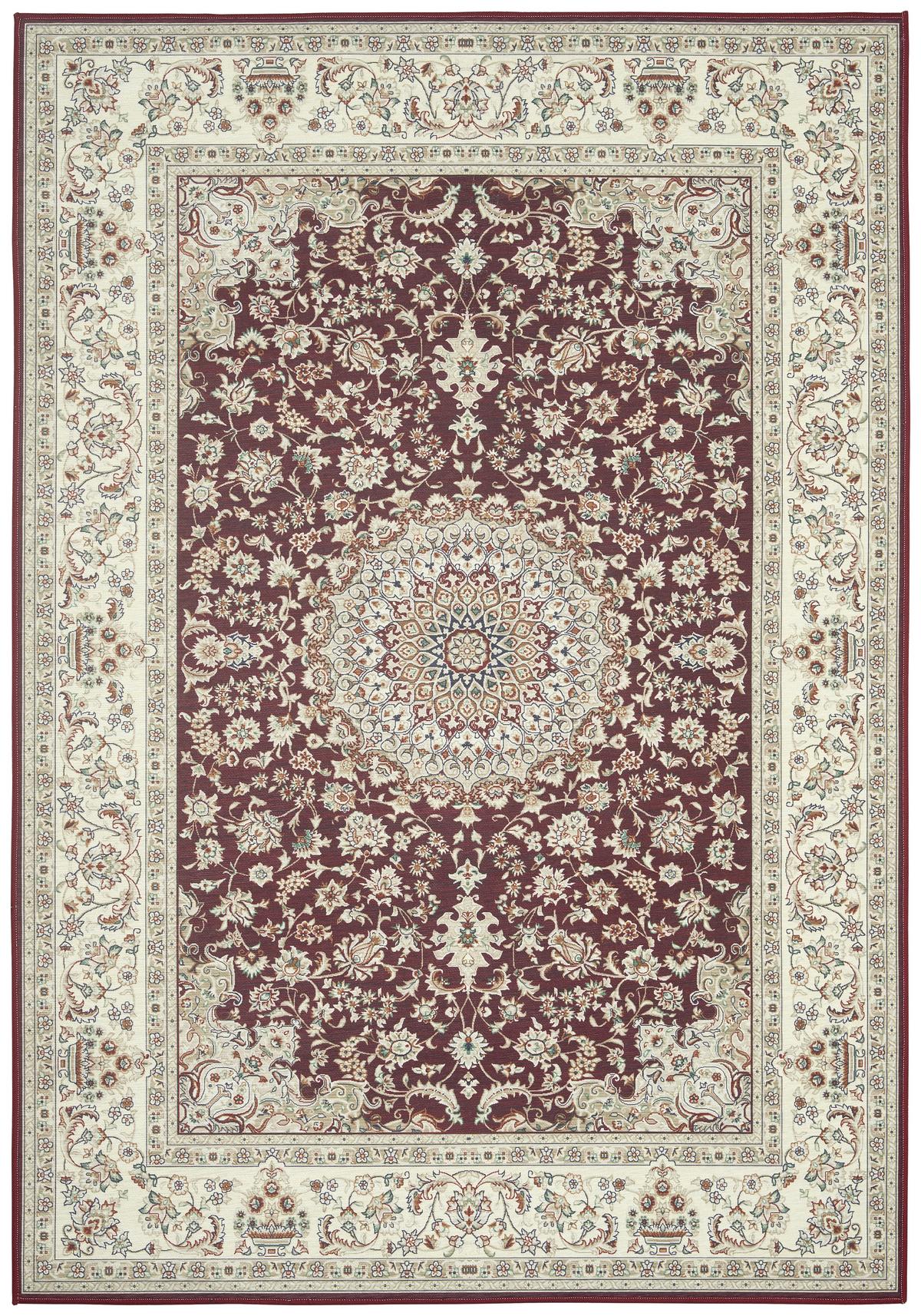 Teppich Vorleger Verschiedene Farben Scarlett 60x90 cm - Beige/Rot, Textil (60/50/40cm) - James Wood