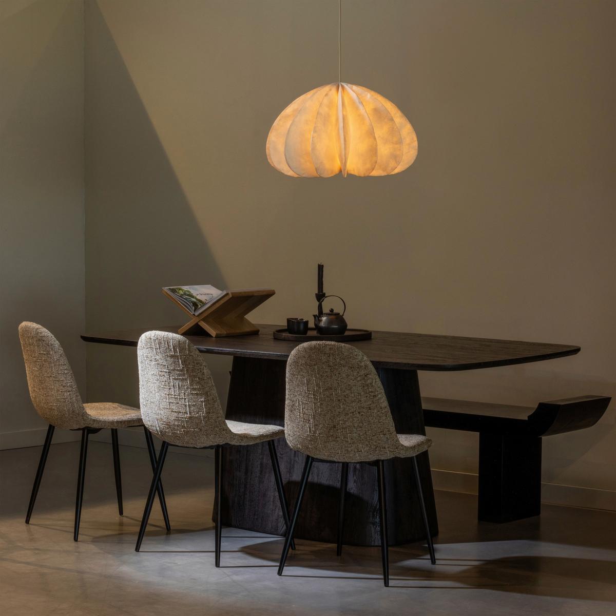 Esstisch Leah Dunkelbraun L: 200 cm - Dunkelbraun, Design, Holzwerkstoff (200/105/76cm) - Livetastic