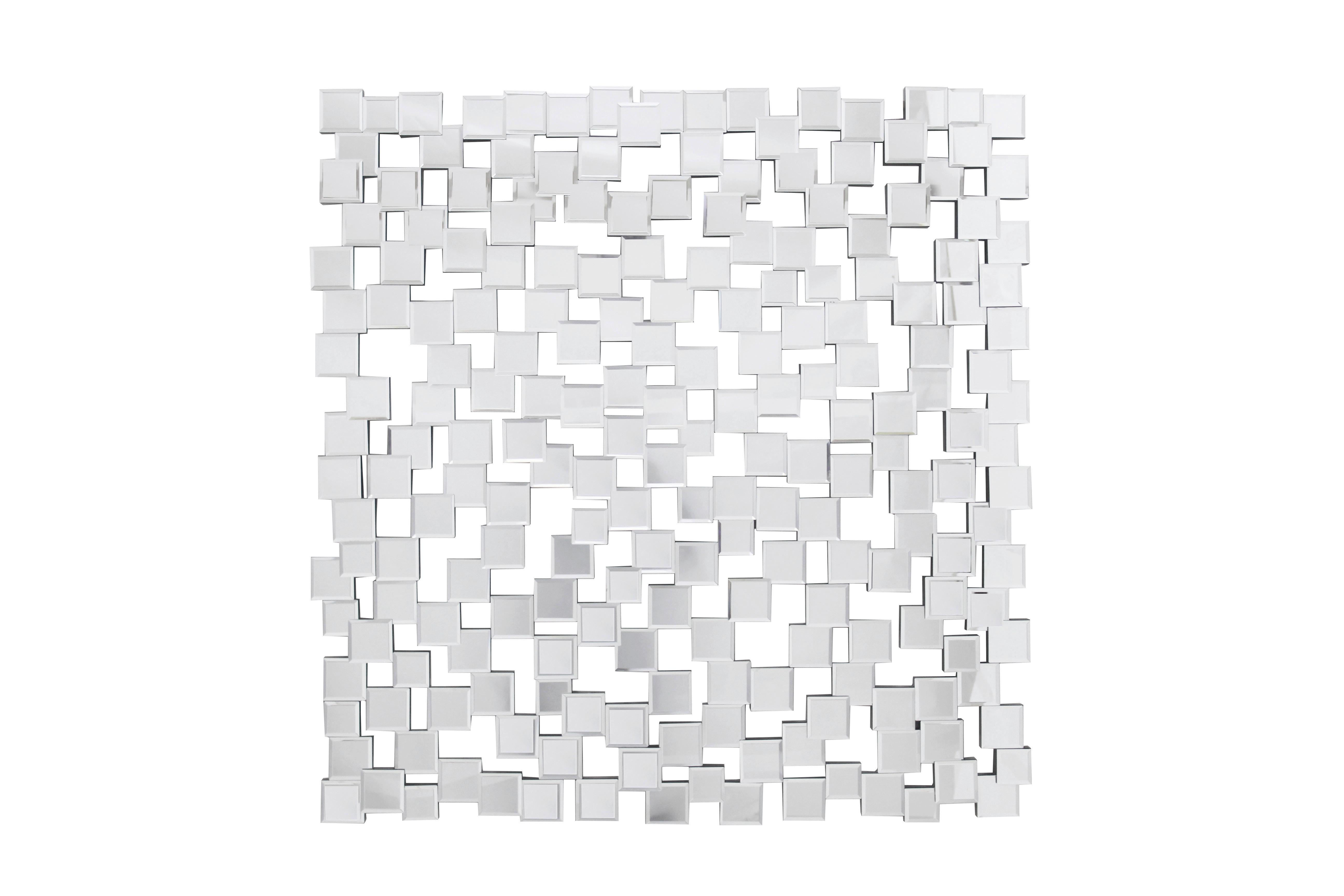 Wandspiegel Silberfarben B: 102cm - Silberfarben, Design, Glas/Holzwerkstoff (102/100/2,5cm) - Livetastic