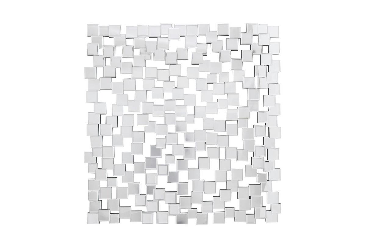 Wandspiegel Silberfarben B: 102cm - Silberfarben, Design, Glas/Holzwerkstoff (102/100/2,5cm) - Livetastic