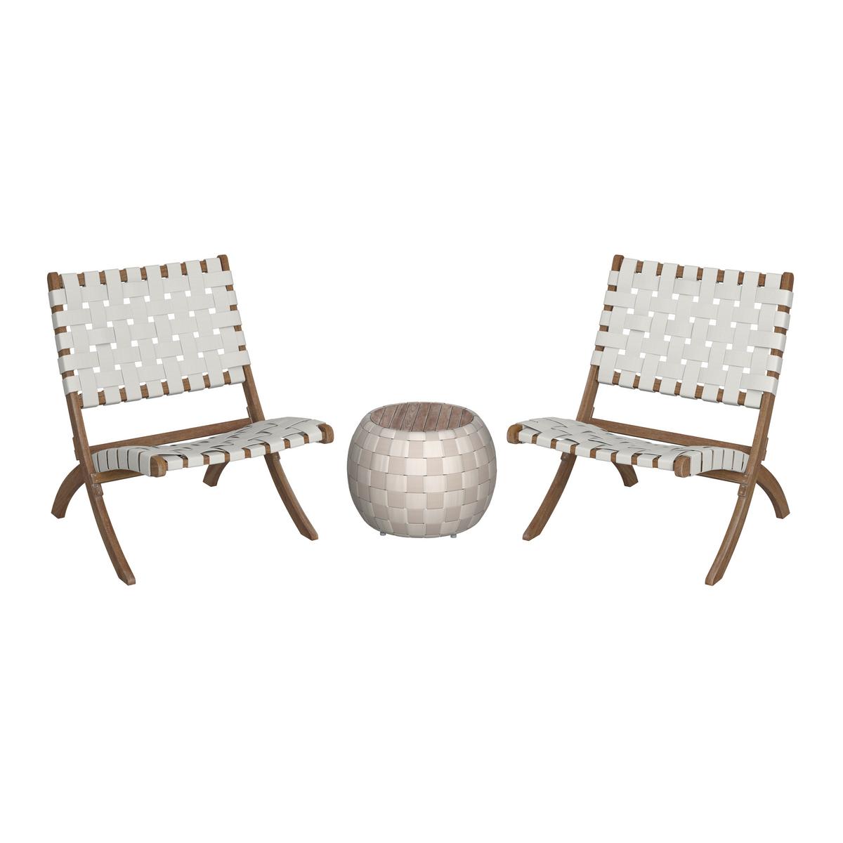 SADA NA BALKON PHILINA - krémová/barvy akácie, Moderní, dřevo/textil - Bessagi Garden