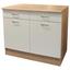 Küchenunterschrank Andy B:100 cm Eiche Dekor,weiß - Eichefarben/Weiß, Basics, Holzwerkstoff (100/90/60cm) - Xora Küchenunterschrank Andy B:100 cm Eiche Dekor,weiß - Eichefarben/Weiß, Basics, Holzwerkstoff (100/90/60cm) - Xora