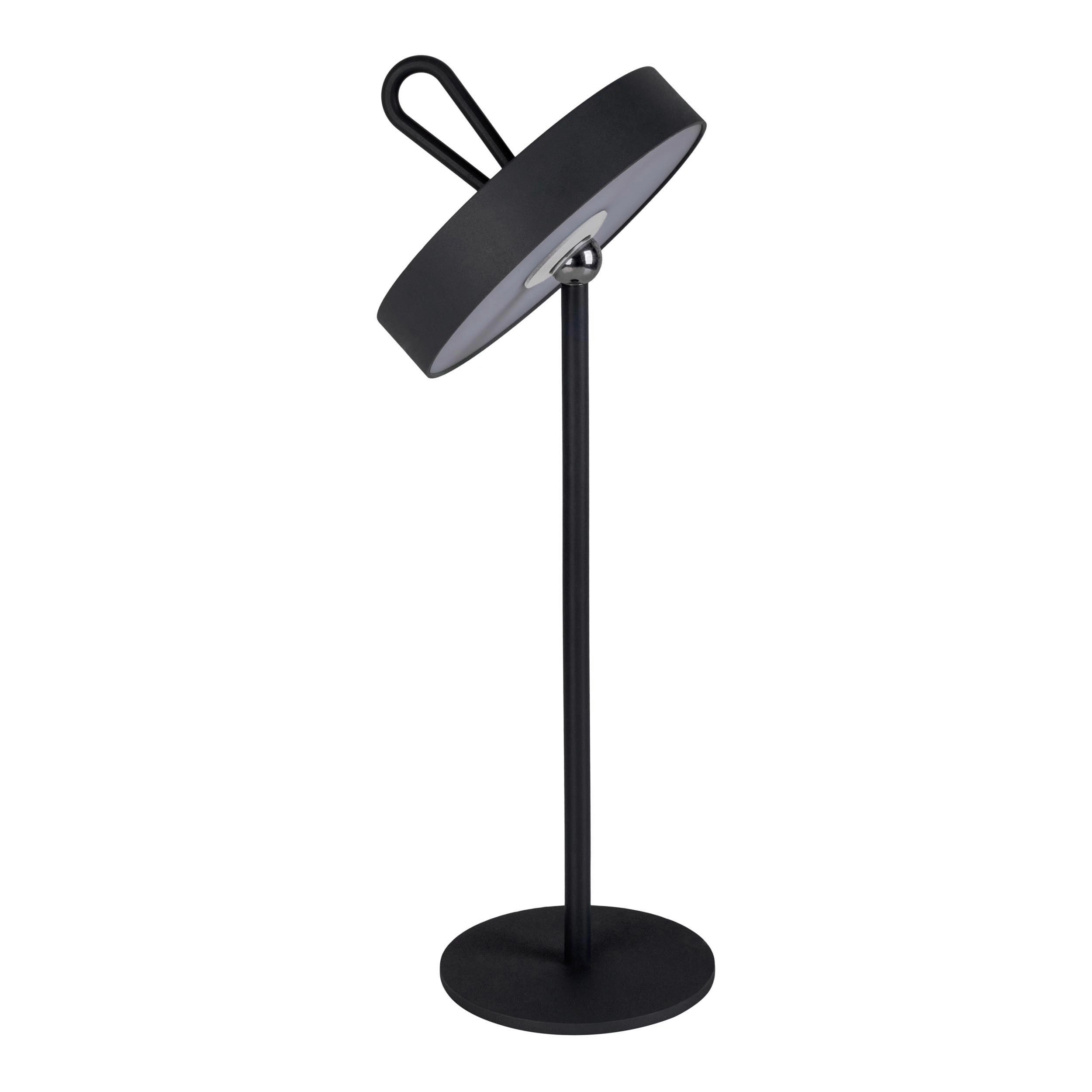 Akku-Tischleuchte 5315322 - Schwarz, Design, Kunststoff/Metall (12,5/35cm) - Näve