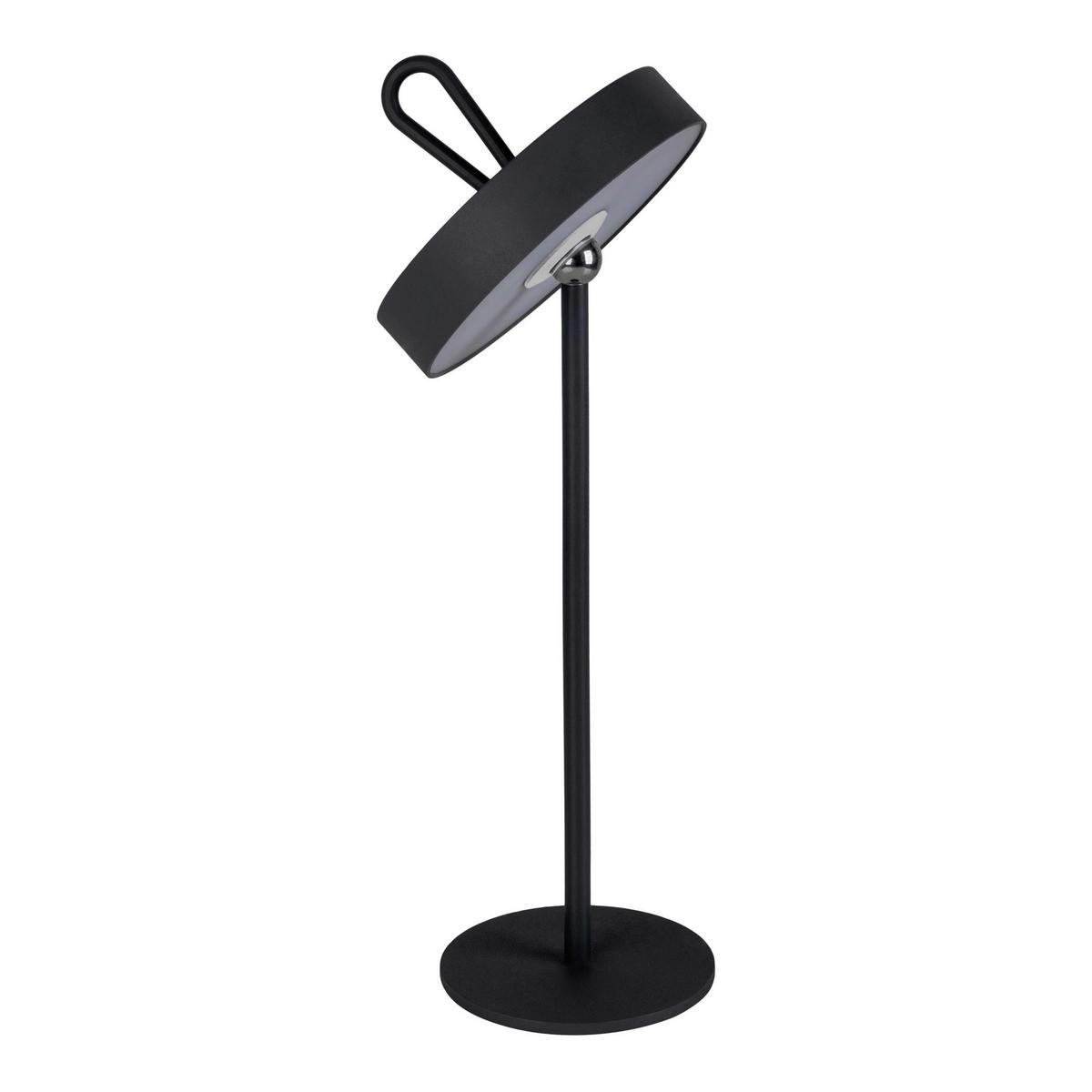 Akku-Tischleuchte 5315322 - Schwarz, Design, Kunststoff/Metall (12,5/35cm) - Näve
