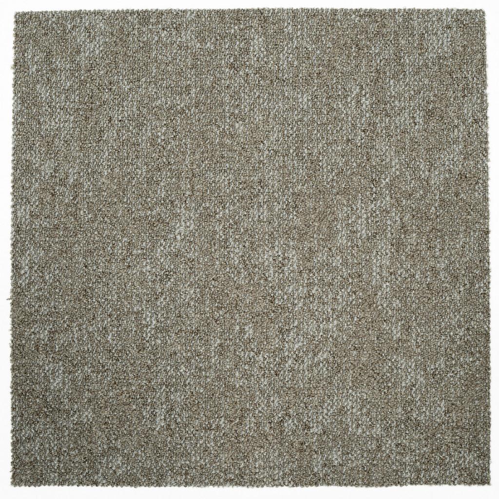Teppichfliese Graubraun Marble 50x50 cm Florhöhe 3 mm