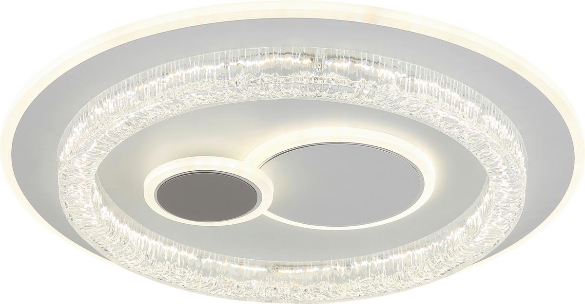 LED-Deckenleuchte Cansu - Klar/Opal, Basics, Kunststoff/Metall (49,5/6cm) - Luca Bessoni