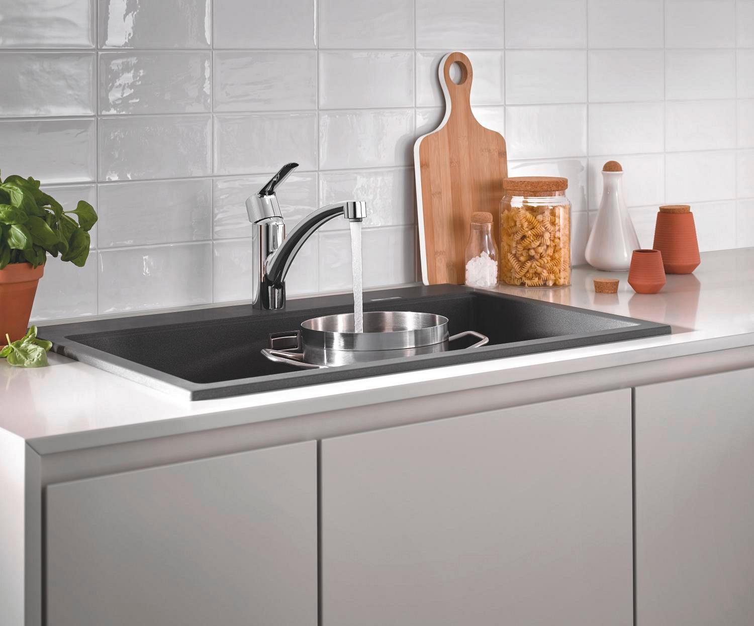 Waschtischarmatur Start Chrom H: 18,4 cm Schwenkbar - Chromfarben, Basics, Metall (18,4cm) - Grohe