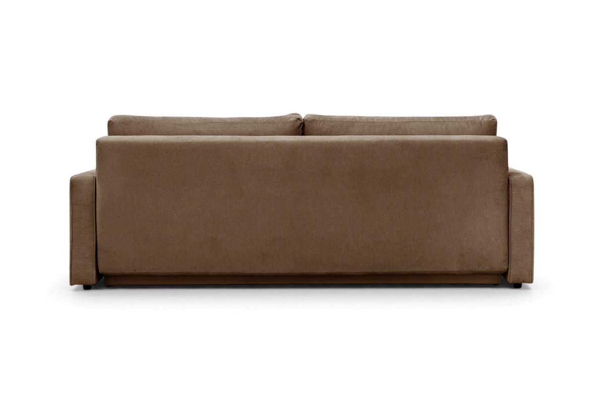 Rozkladacia pohovka NERA, hnedá ženilka - hnedá, Modern, textil/plast (232/90/100cm)