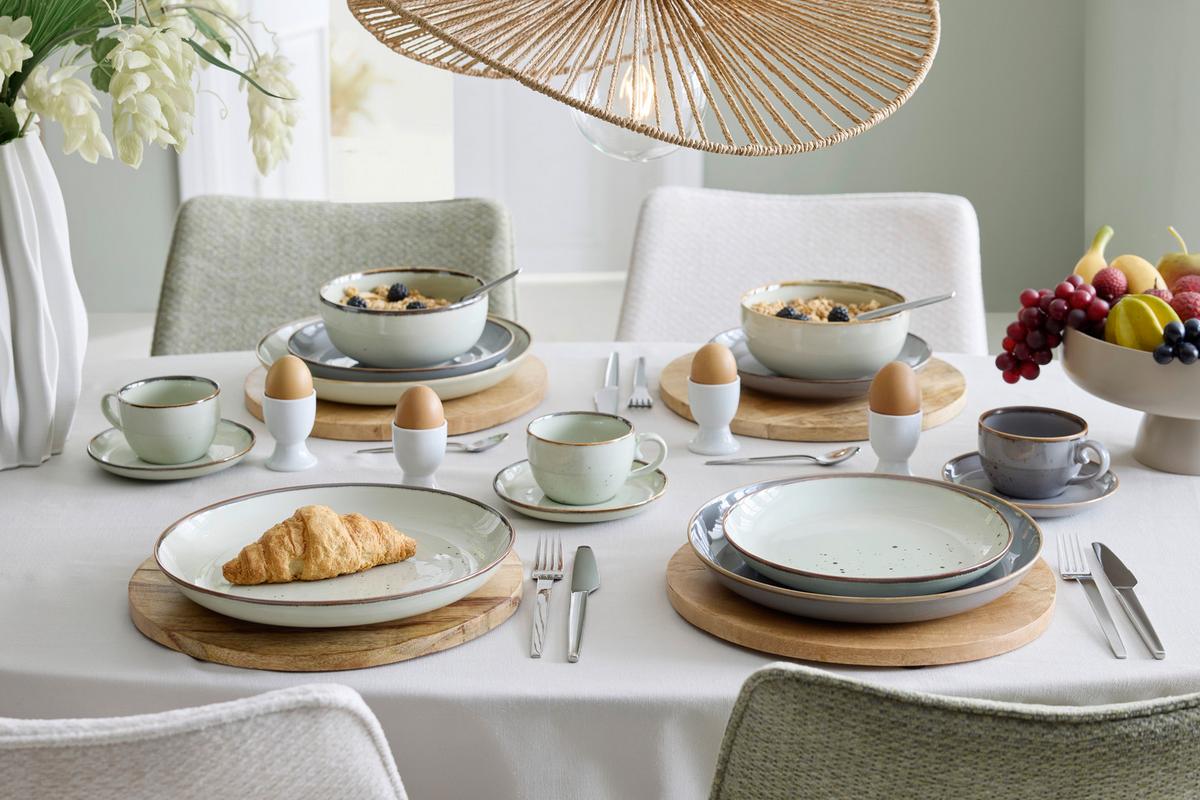 MĚLKÝ TALÍŘ CAPRI - krémová, Moderní, keramika (27/3,7cm) - Mömax