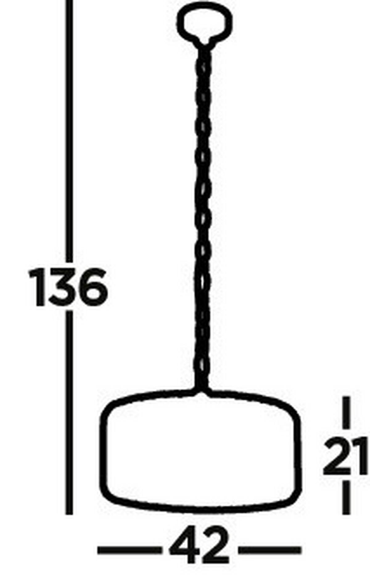 Hängeleuchte Chapeau 82101-4cc - Chromfarben/Bernsteinfarben, KONVENTIONELL, Glas/Metall (42/136cm)