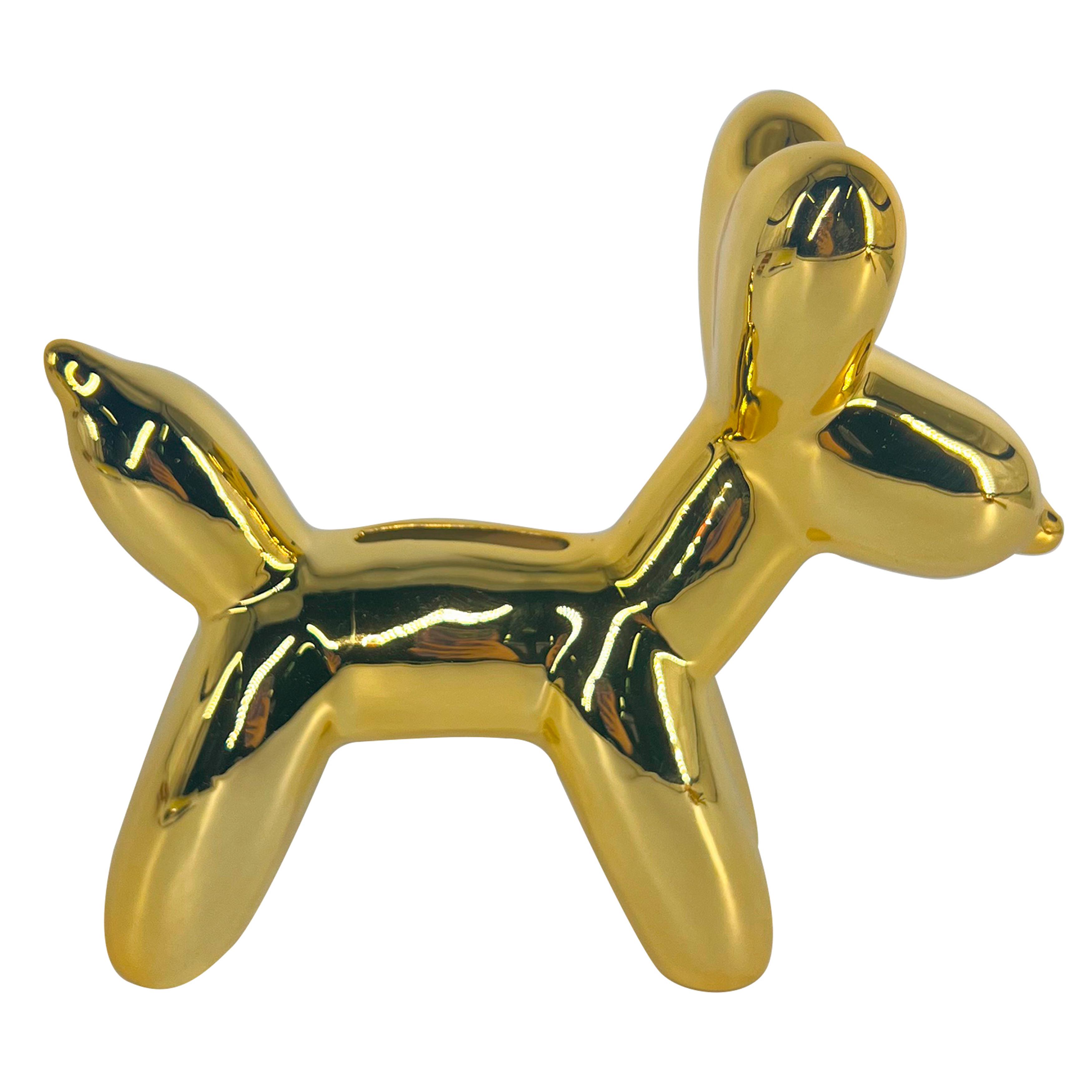 Spardose Sasha - Goldfarben, KONVENTIONELL, Keramik (16/5,5/15cm) - Luca Bessoni