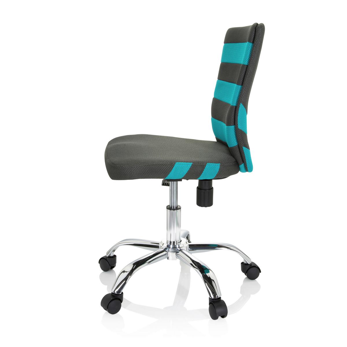 Jugenddrehstuhl Kiddy Türkis/ Dunkelgrau Bis 60 Kg - Türkis/Dunkelgrau, MODERN, Kunststoff/Textil (41/95/50cm) - MID.YOU