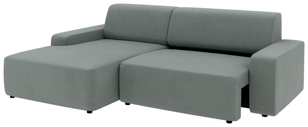 Ecksofa Wien, Grau S: 162x246 cm - Schwarz/Grau, MODERN, Textil (162/246cm) - Trendmanufaktur