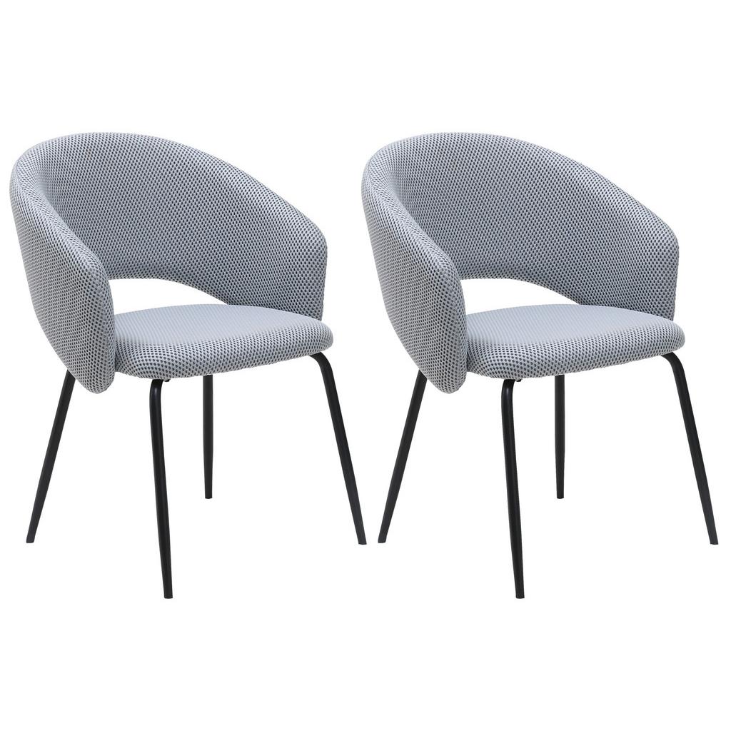 Armlehnstuhl Celine Textil Hellgrau B: 58 cm