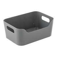 Úložný košík -S- - sivá, Modern, plast (19/13,5/8cm) - Mömax