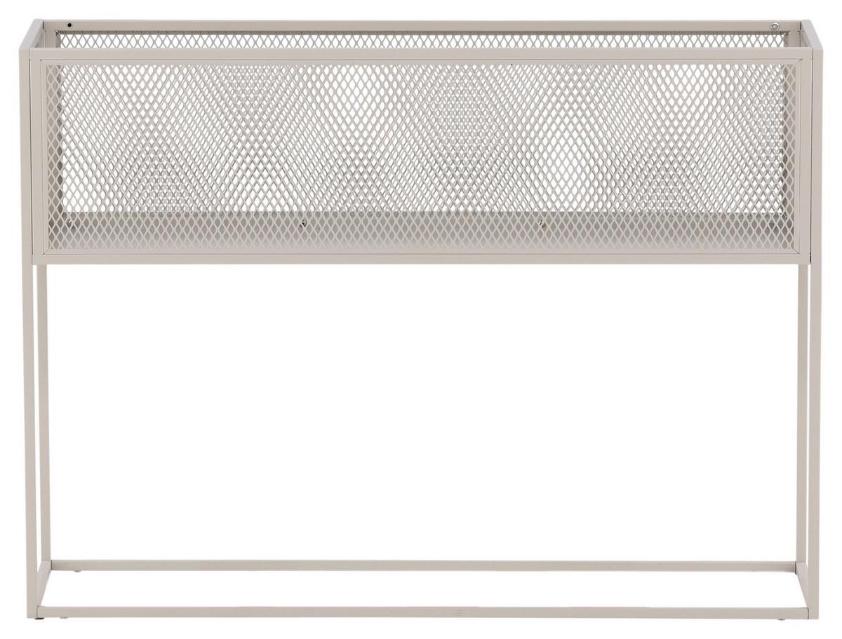 Bücherwand Netz - Beige, Design, Metall (110/80/30cm) - Livetastic