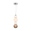 Pendelleuchte Collar - Chromfarben/Transparent, Trend, Glas/Kunststoff (14.7/45cm) - MAYTONI
