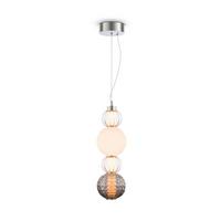 Pendelleuchte Collar - Chromfarben/Transparent, Trend, Glas/Kunststoff (14.7/45cm) - MAYTONI