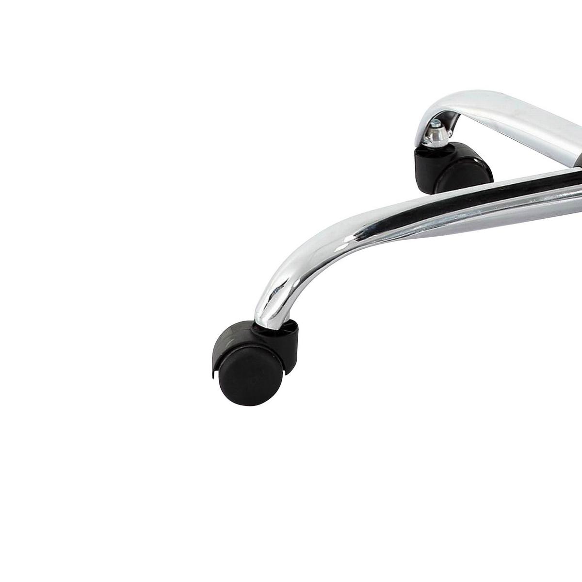 Drehstuhl Alwin mit Armlehnen Hellgrau - Chromfarben/Hellgrau, Design, Kunststoff/Textil (60/109-119/61,5cm) - MID.YOU