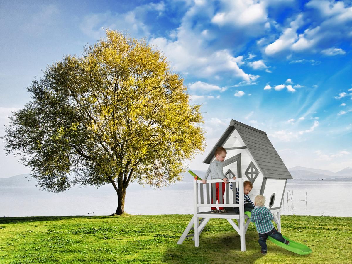 HRACÍ DOMEČEK C050.004.00 - šedá/bílá, Konvenční, dřevo/plast (167/261/219cm)