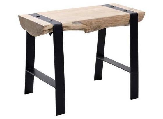 Hocker B: 60 cm Akazie - Schwarz/Akaziefarben, LIFESTYLE, Holz (60/45/28cm) - Livetastic Hocker B: 60 cm Akazie - Schwarz/Akaziefarben, LIFESTYLE, Holz (60/45/28cm) - Livetastic