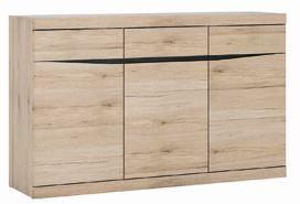 Kommode Summer Eiche San Remo Dekor B: 150 cm - MODERN, Holzwerkstoff (150/92/40cm) - Modern Living