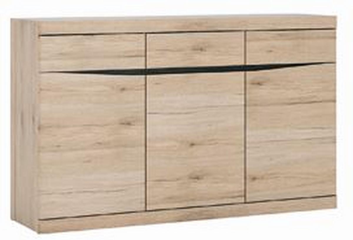 Kommode Summer Eiche San Remo Dekor B: 150 cm - MODERN, Holzwerkstoff (150/92/40cm) - Modern Living