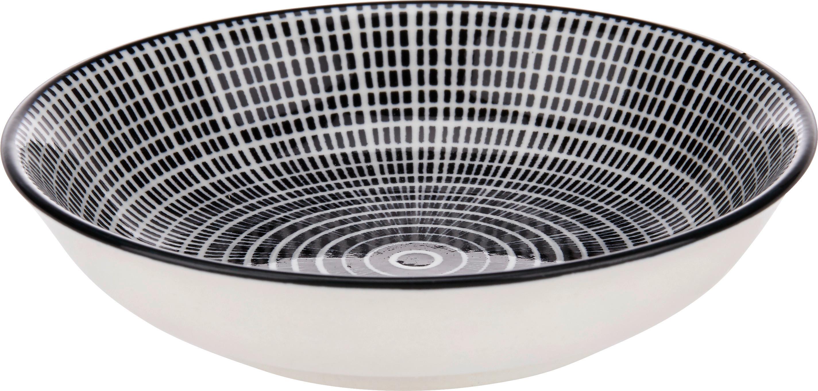 MISKA NA DIP Shiva - čierna/biela, Lifestyle, keramika (9,5/2cm) - Modern Living