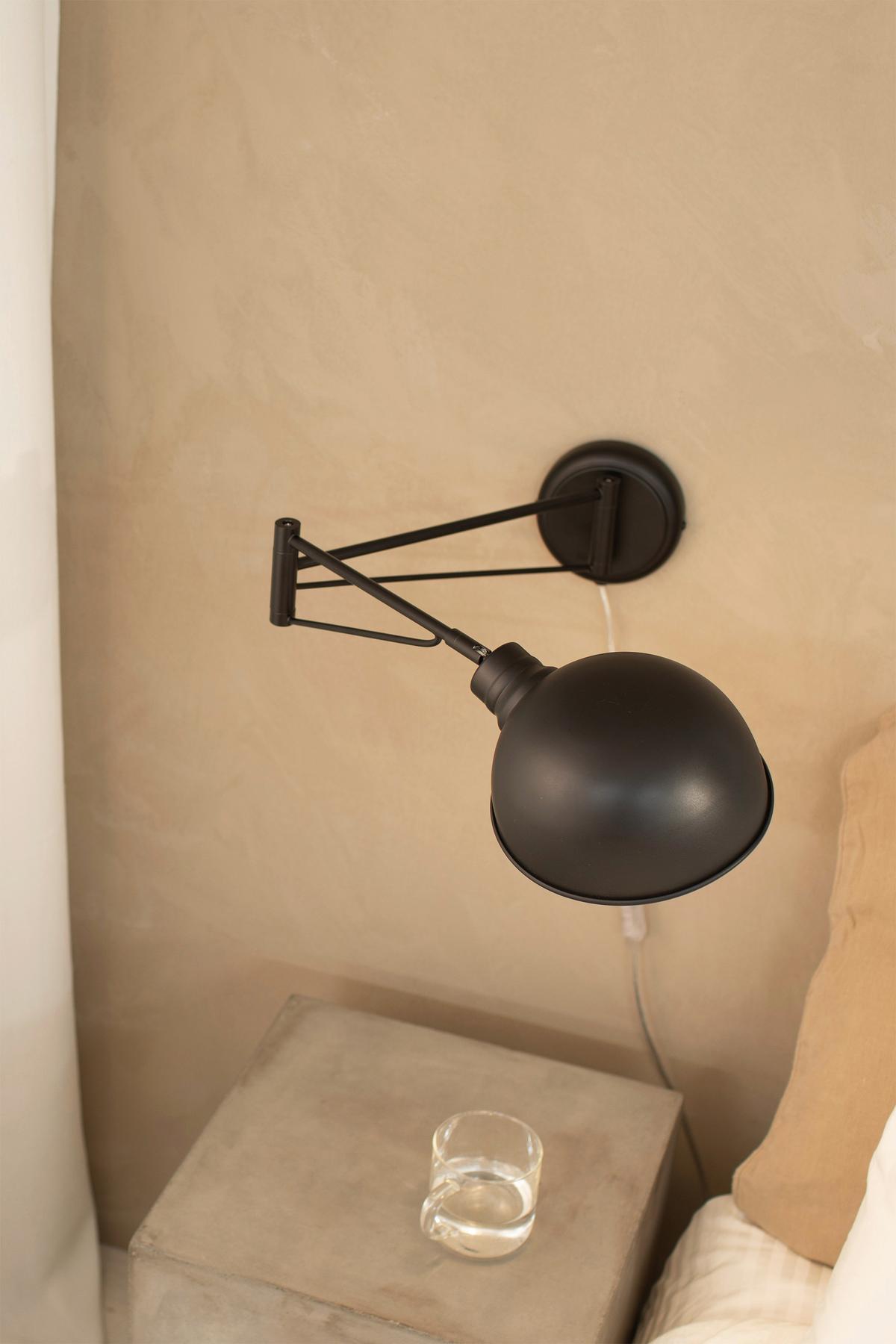 Wandleuchte Portland - Schwarz, Basics, Metall (17,5/76/15,5cm) - Markslöjd