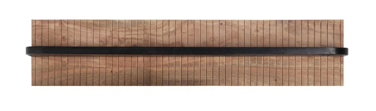 Wandboard Kunja Akazie Massiv, B: 118 cm - Akaziefarben, Trend, Holz (118/25/20cm)