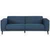 3-sitzer-sofa Oslo Blau B: 218 Cm - Blau/Schwarz, Design, Textil (218/77/93cm) - MID.YOU