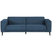 3-Sitzer-Sofa Oslo Blau B: 218 cm - Blau/Schwarz, Design, Textil (218/77/93cm) - MID.YOU