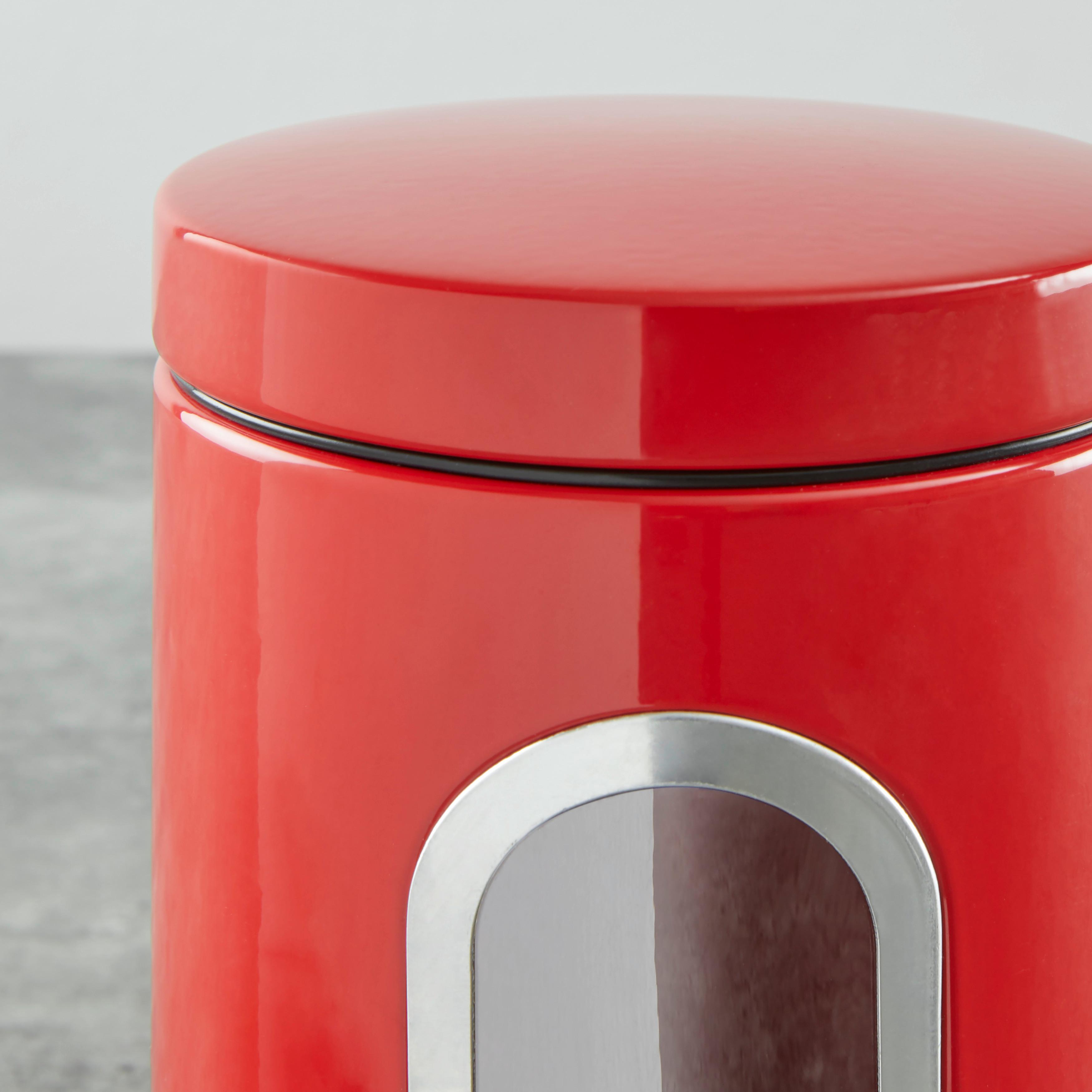 Vorratsdosen 3er-Set Wasserdicht - Rot, Trend, Metall (17,5cm) - Echtwerk
