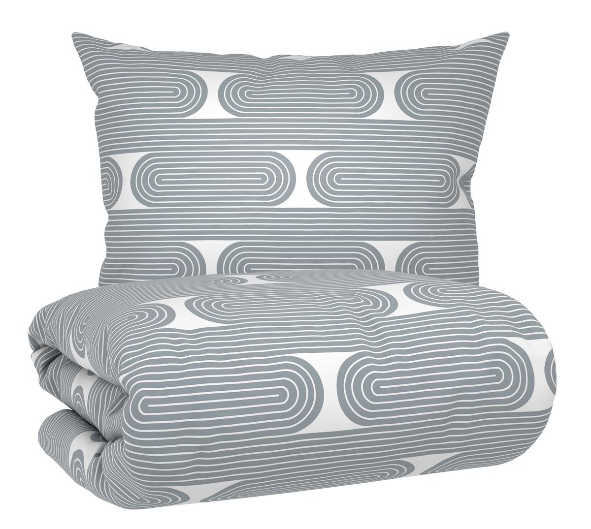 POVLEČENÍ RETRO - bílá/modrá, Moderní, textil (140/200cm) - Mömax