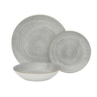 JÍDELNÍ SOUPRAVA 12-dílná, pro 4 osoby - šedá, Konvenční, keramika - Mömax