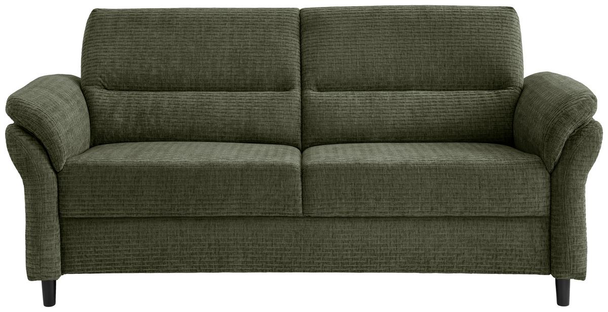 3-Sitzer-Sofa Cavoli, Olivgrün B: 192 cm - Schwarz/Olivgrün, MODERN, Textil (192/90/89cm) - Livetastic