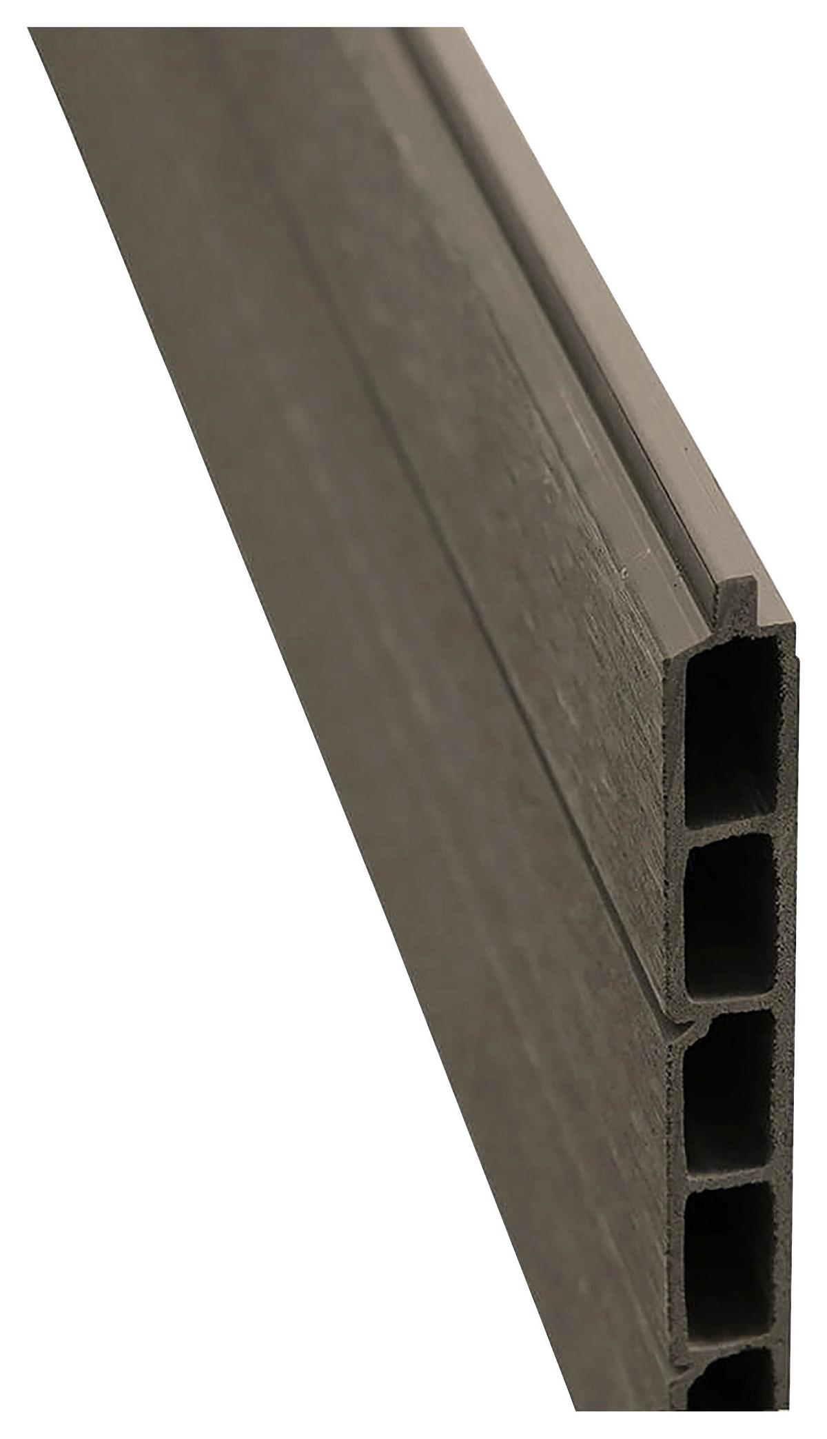 Wpc Zaunpaket 5 Elemente, 6 Pfosten, Einfaches Stecksystem - KONVENTIONELL (910/185/10cm) - Prestige Home