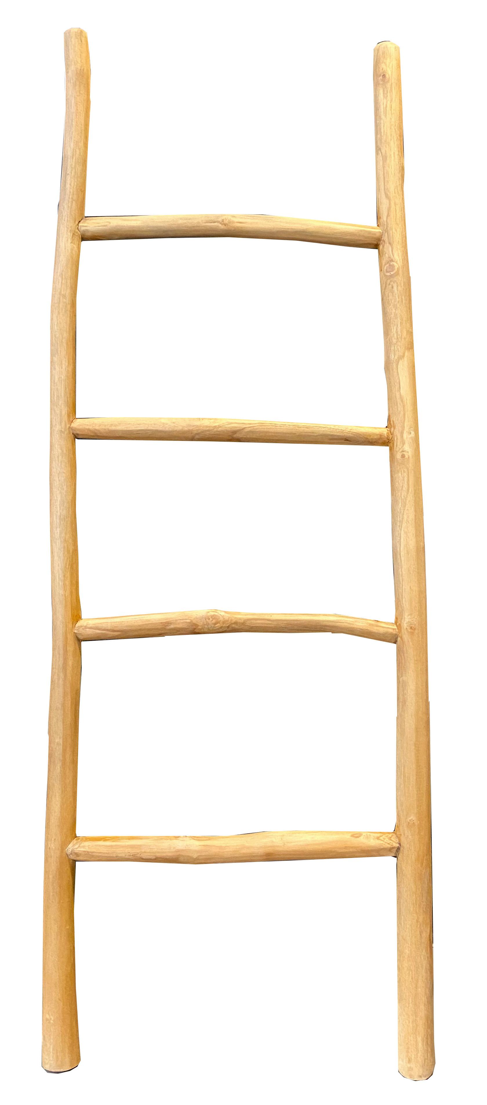 Dekoleiter Teakholz B: 50cm - Naturfarben, Design, Holz (50/150/5cm) - MID.YOU