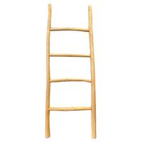 Dekoleiter Teakholz B: 50cm - Naturfarben, Design, Holz (50/150/5cm) - MID.YOU