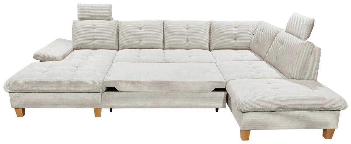 Wohnlandschaft Ascot Beige U: 170x324x220 cm - Eichefarben/Beige, KONVENTIONELL, Textil (170/324/220cm) - MID.YOU