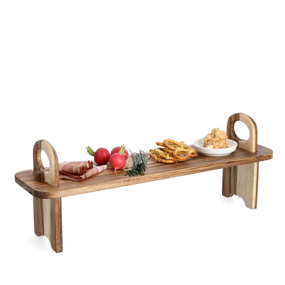 Servierbrett Naturfarben B: 59 cm - Naturfarben, Basics, Holz (59/16/22cm) - Zeller Present