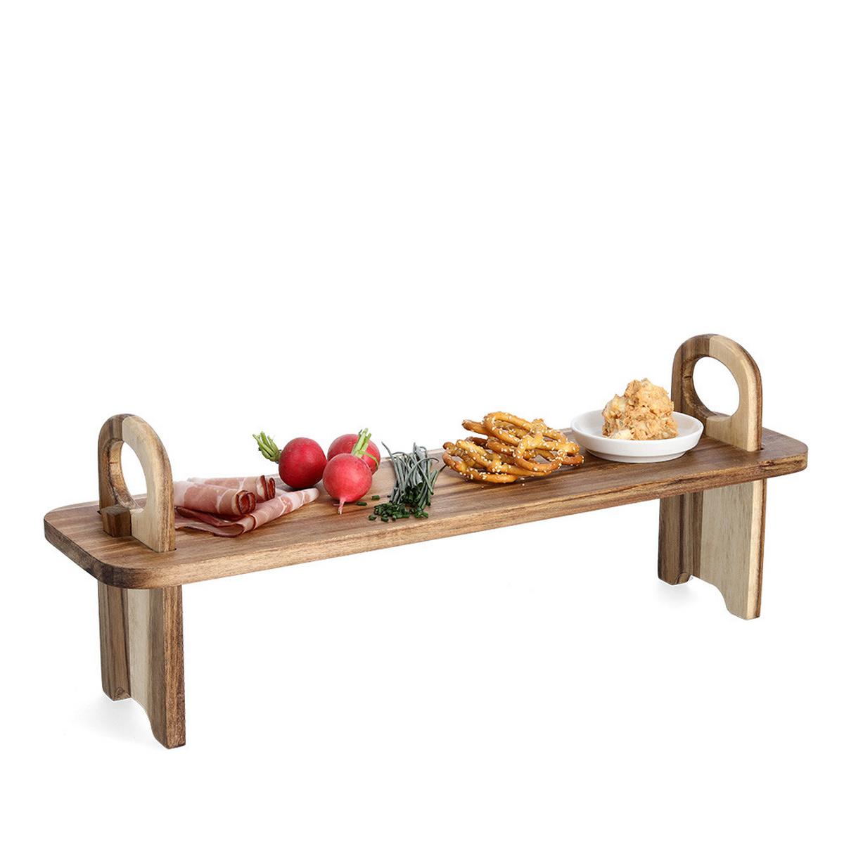 Servierbrett Naturfarben B: 59 cm - Naturfarben, Basics, Holz (59/16/22cm) - Zeller Present